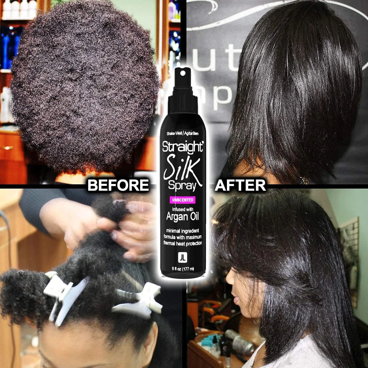 اسپری ابریشمی صاف کننده مو حاوی روغن آرگان مراکشی | محافظ و باز کننده گره مو | بدون الکل | محافظ حرارت تا 232 درجه سانتیگراد | مناسب اتو مو | سشوار | بدون عطر | اسپری مو | ساخت آمریکا (177 میلی لیتر) اسپری ابریشمی صاف کننده مو حاوی روغن آرگان مراکشی | محافظ و باز کننده گره مو | بدون الکل | محافظ حرارت تا 232 درجه سانتیگراد | مناسب اتو مو | سشوار | بدون عطر | اسپری مو | ساخت آمریکا (177 میلی لیتر)