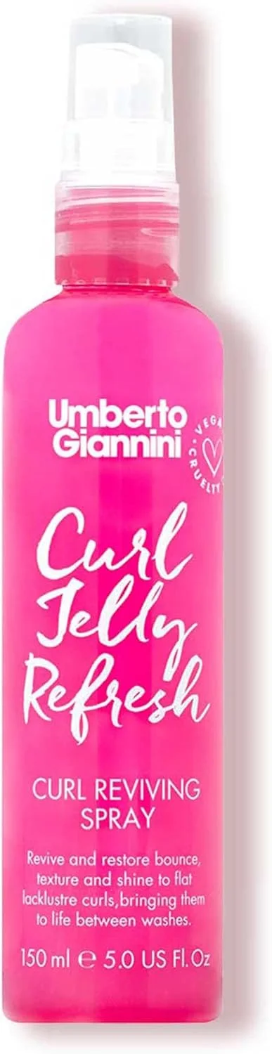 اسپری احیا کننده فر اومبرتو جیانینی Curl Jelly Refresh - اسپری حالت دهنده و احیا کننده فر برای از بین بردن وز، ایجاد فرهای مشخص - اسپری مرطوب کننده و حالت دهنده موهای فر و موج دار