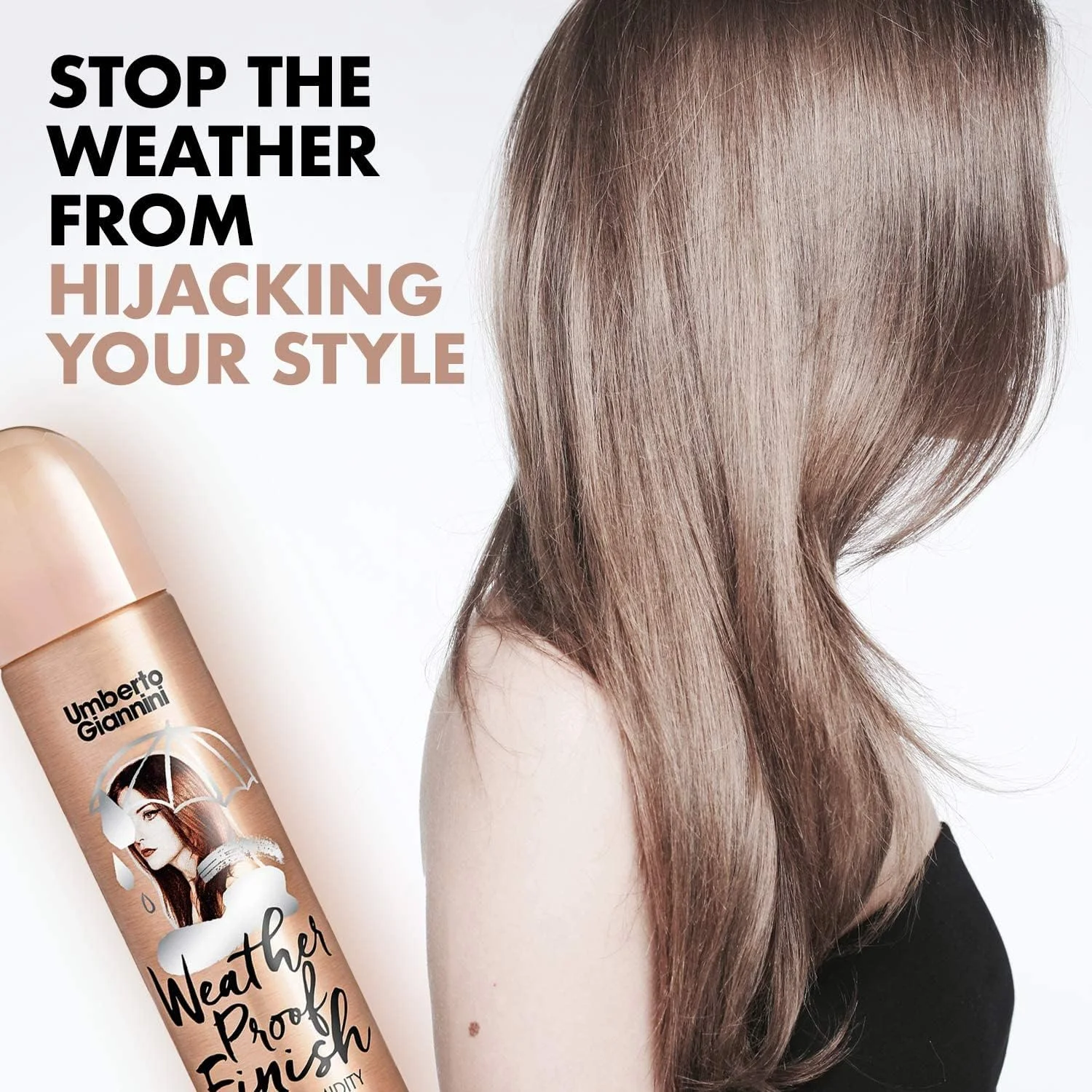 اسپری مو ضد رطوبت گیاهی و بدون تست حیوانی اومبرتو جیانینی (200 میلی لیتر)