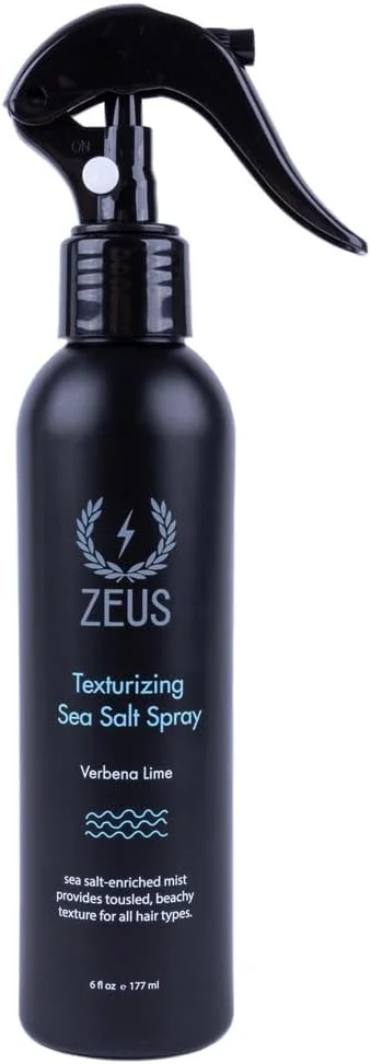 اسپری موی نمک دریایی بافت دهنده زئوس، مه حجم دهنده و حالت دهنده حرفه ای، افزایش بافت و حجم برای موهای ساحلی بدون زحمت، نگهدارنده سبک و پوشش مات، فرمول مغذی (ساخت آمریکا)