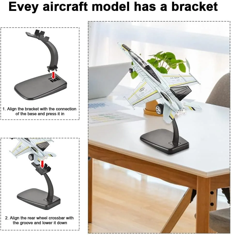 مجموعه 2 عددی اسباب بازی هواپیمای آزون، مدل فلزی SU35 F18 با نور و صدا، جت های عقب کشیدنی برای کلکسیون و هدیه کودکان