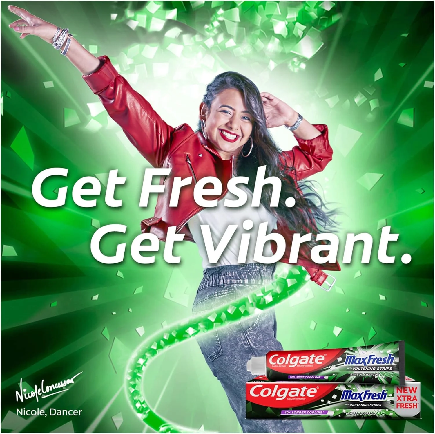 خمیر دندان کلگیت مکس فرش، با نوارهای سفید کننده، خمیر دندان زغالی بامبو 100 میلی لیتر خمیر دندان کلگیت مکس فرش، با نوارهای سفید کننده، خمیر دندان زغالی بامبو 100 میلی لیتر