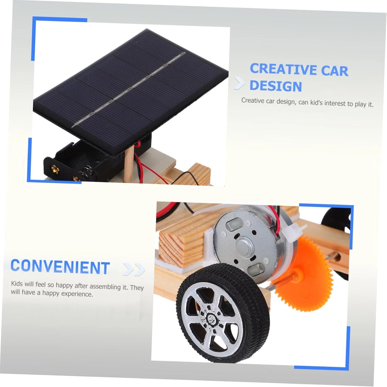 کیت ماشین خورشیدی STEM برای کودکان، پروژه علمی آموزشی DIY، اسباب بازی ربات مهندسی برای پسران و دختران، کیت ساخت ماشین خورشیدی با موتور، چرخ دنده ها و دستورالعمل ها (رنگی)
