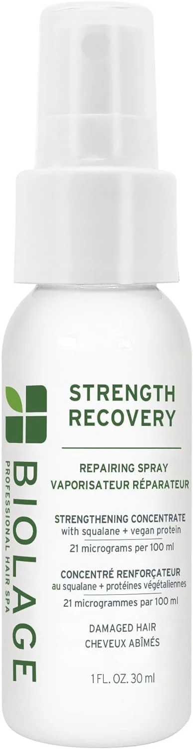 اسپری ترمیم کننده مو بیولاج Strength Recovery - درمان بدون نیاز به آبکشی، تقویت و ترمیم موهای آسیب دیده، محافظت در برابر حرارت، حاوی اسکوالان زیتون و پروتئین های وگان، مناسب برای موهای رنگ شده، 30 میلی لیتر اسپری ترمیم کننده مو بیولاج Strength Recovery - درمان بدون نیاز به آبکشی، تقویت و ترمیم موهای آسیب دیده، محافظت در برابر حرارت، حاوی اسکوالان زیتون و پروتئین های وگان، مناسب برای موهای رنگ شده، 30 میلی لیتر