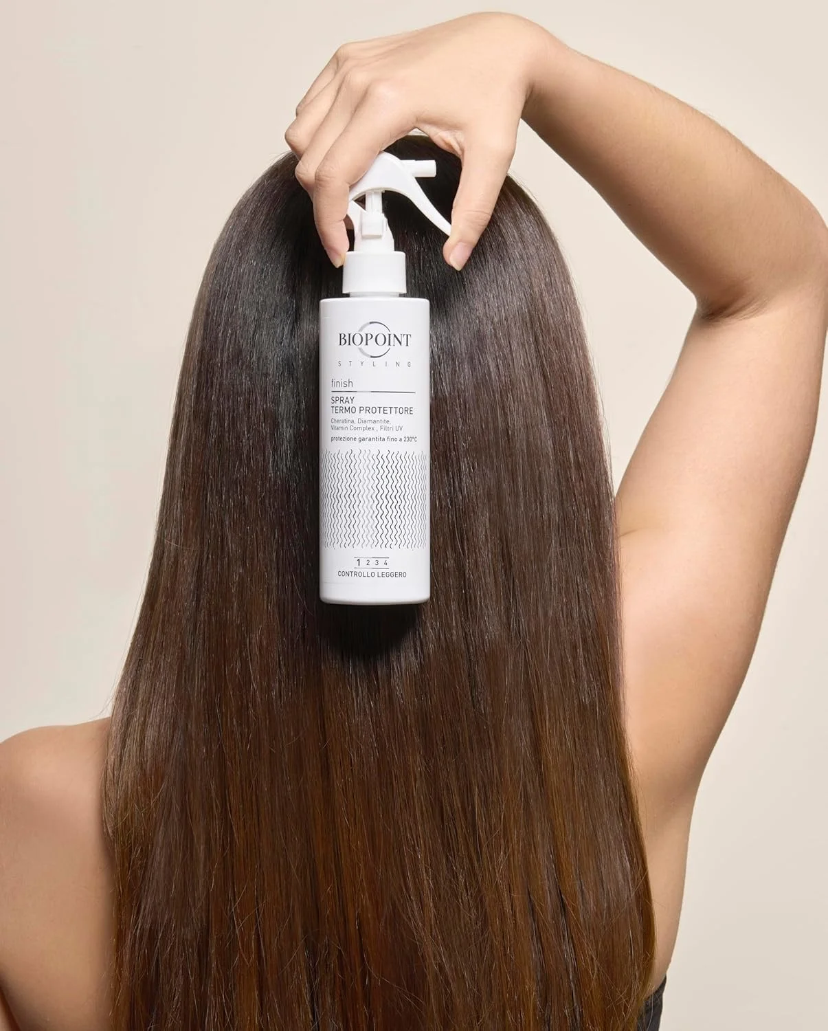 اسپری محافظ حرارتی مو بایوپوینت، محافظت از مو تا 230 درجه سانتیگراد در برابر حرارت سشوار، اتو مو و فر کننده مو به همراه فیلترهای UV، 200 میلی لیتر