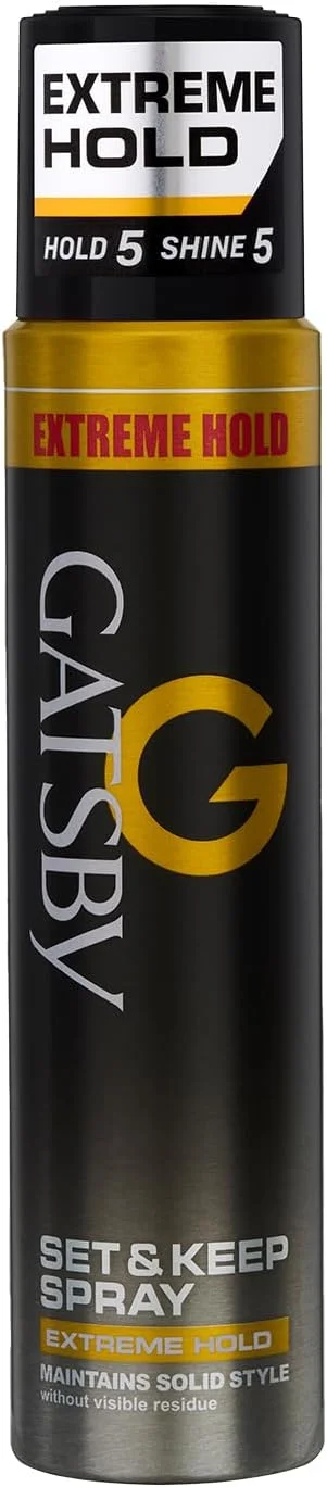 اسپری حالت دهنده و نگهدارنده مو گتسبی با قدرت نگهداری بسیار قوی | اسپری مو که به طور محکم مدل موی ایجاد شده را ثابت می کند | 250 میلی لیتر اسپری حالت دهنده و نگهدارنده مو گتسبی با قدرت نگهداری بسیار قوی | اسپری مو که به طور محکم مدل موی ایجاد شده را ثابت می کند | 250 میلی لیتر