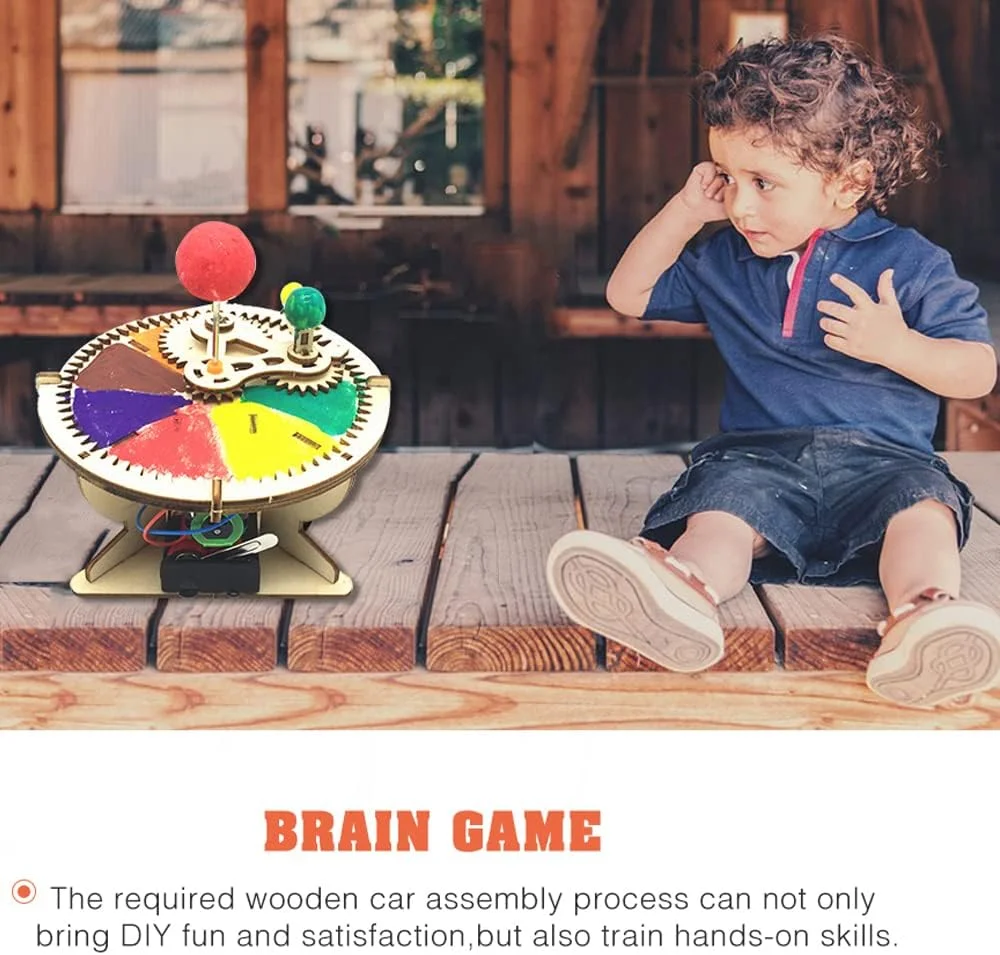 مدل جغرافیایی چوبی سه بعدی Irovami، مدل خورشید، ماه و زمین، کیت ساختنی، کیت کاردستی DIY، اسباب بازی علمی آموزشی خلاقانه برای پسران، دختران، کودکان و بزرگسالان