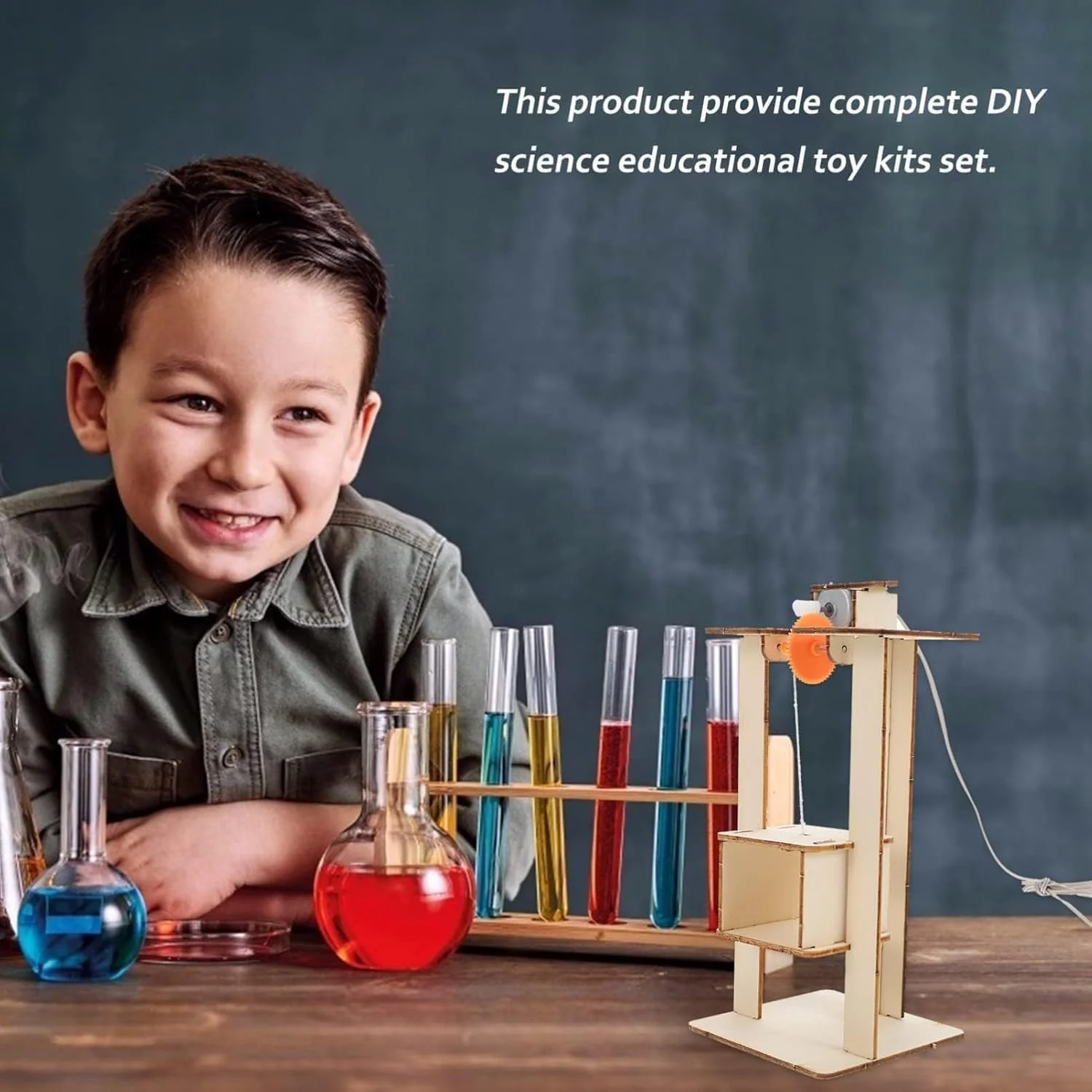 مجموعه های علمی Joyzzz، مجموعه ساخت مدل آسانسور چوبی DIY، اسباب بازی آموزشی برای کودکان 8-14 ساله، بهبود تفکر انتقادی و مهارت های حل مسئله، ایده آل برای پروژه های مدرسه و یادگیری در خانه