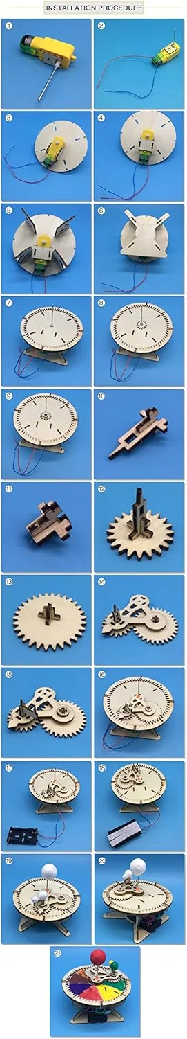 مدل جغرافیایی چوبی سه بعدی Irovami، مدل خورشید، ماه و زمین، کیت ساختنی، کیت کاردستی DIY، اسباب بازی علمی آموزشی خلاقانه برای پسران، دختران، کودکان و بزرگسالان