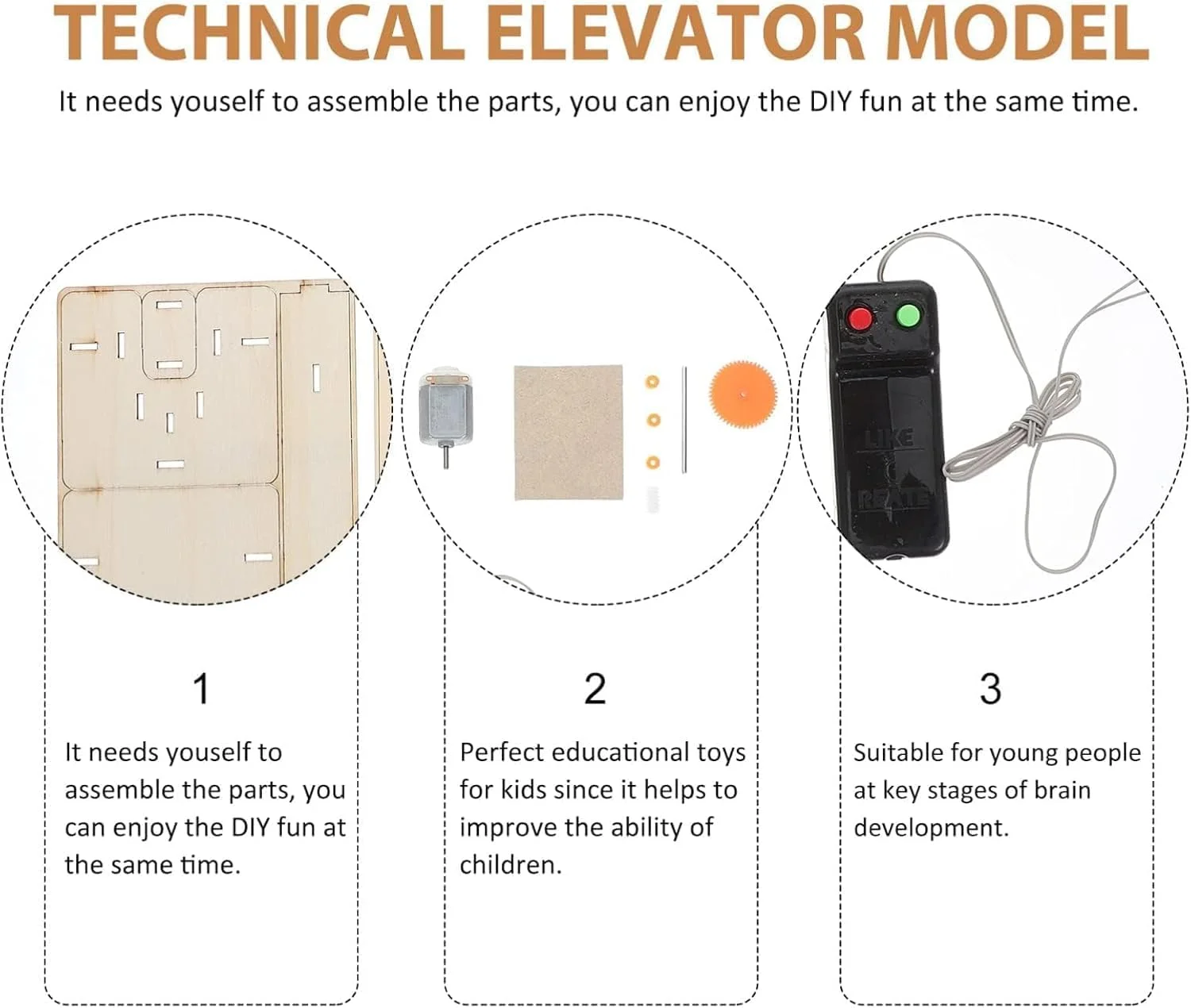 مجموعه های علمی Joyzzz، مجموعه ساخت مدل آسانسور چوبی DIY، اسباب بازی آموزشی برای کودکان 8-14 ساله، بهبود تفکر انتقادی و مهارت های حل مسئله، ایده آل برای پروژه های مدرسه و یادگیری در خانه