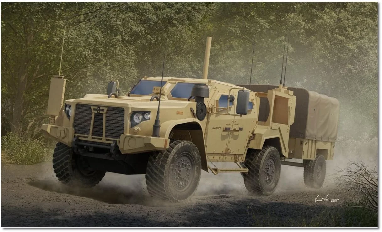 آی لاو کیتس - مدل پلاستیکی کامیون تاکتیکی M1280 LMTV به همراه تریلر M1101 در مقیاس 1:35