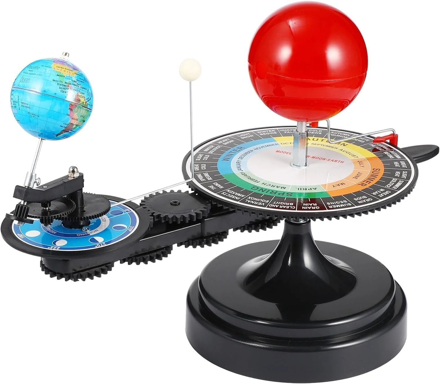 مدل مداری خورشید، زمین و ماه NALACAL - کیت پلانتاریوم آموزشی علمی نجومی برای کودکان - مدل سیارات DIY برای کودکان