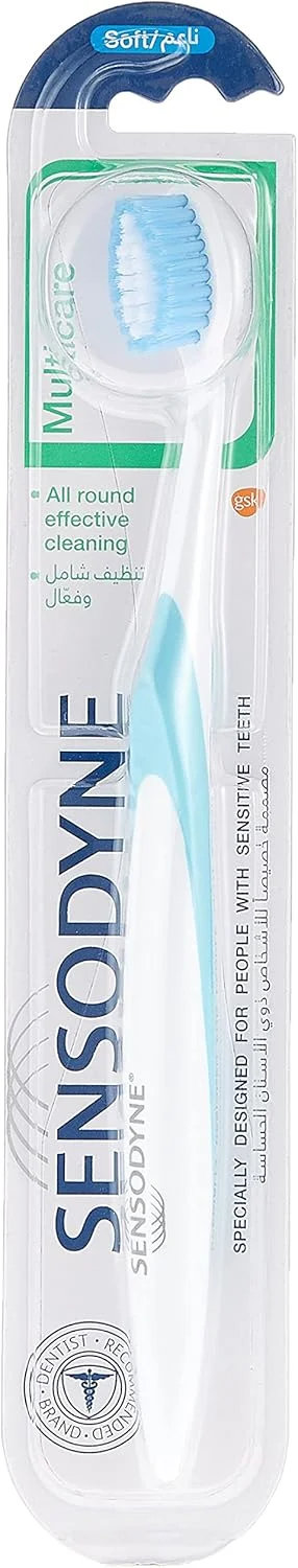 مسواک سنسوداین برای دندان های حساس، مسواک چند منظوره با برس نرم، چند رنگ