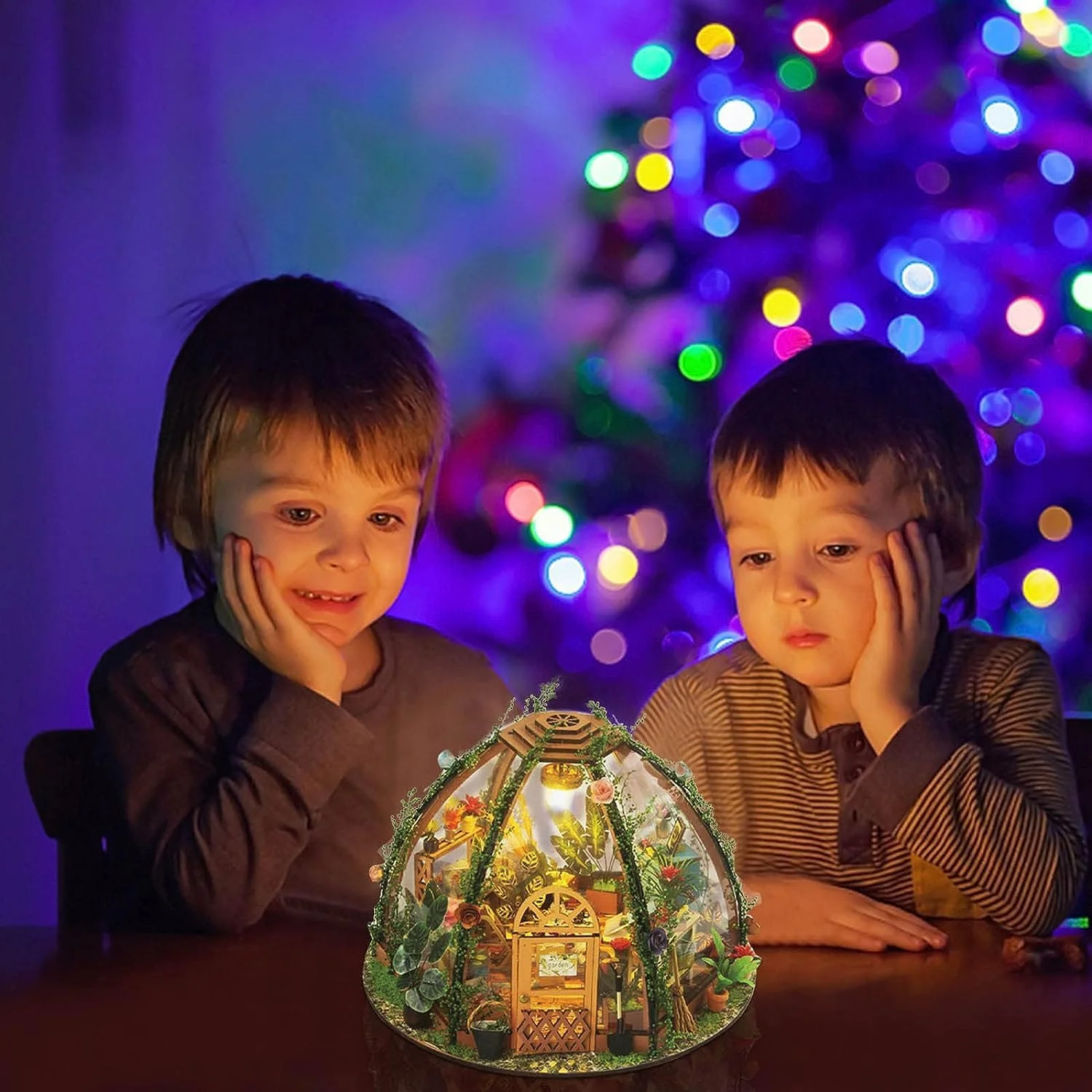 مجموعه کلبه چوبی NALACAL، خانه عروسکی مینیاتوری مقیاس 1:24 با مبلمان، مدل تزئینی خانه گل کوچک مونتاژ شده، هدیه خلاقانه برای کودکان مجموعه کلبه چوبی NALACAL، خانه عروسکی مینیاتوری مقیاس 1:24 با مبلمان، مدل تزئینی خانه گل کوچک مونتاژ شده، هدیه خلاقانه برای کودکان