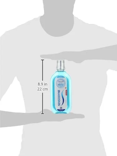 دهانشویه سنسوداین برای دندان های حساس، دهانشویه بدون الکل، با طعم نعناع خنک، 500 میلی لیتر دهانشویه سنسوداین برای دندان های حساس، دهانشویه بدون الکل، با طعم نعناع خنک، 500 میلی لیتر