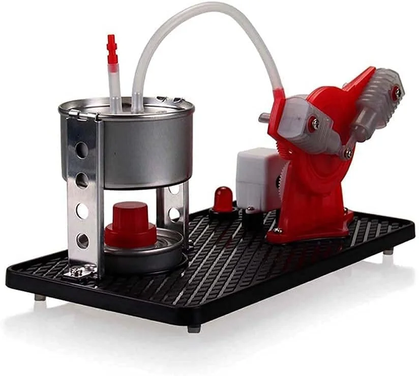 مدل موتور بخار مینیاتوری QIVGXBO، اسباب بازی آموزشی، موتور استرلینگ DIY، ژنراتور، آزمایش علمی، ساخت اسباب بازی مدل اختراع علمی محبوب برای کودکان و بزرگسالان، آشنا با Leunlee