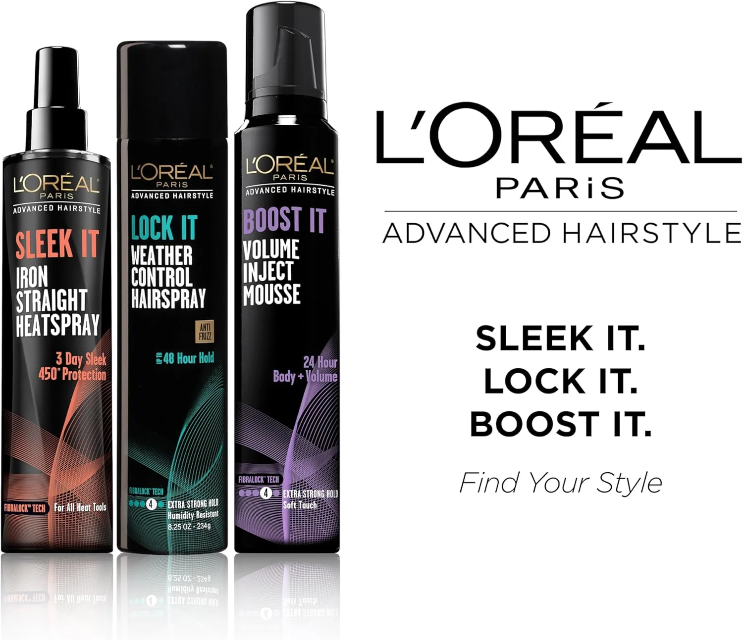 اسپری محافظ حرارتی مو لورآل پاریس مدل Advanced Hairstyle Sleek It Iron Straight، حجم 170 میلی لیتر اسپری محافظ حرارتی مو لورآل پاریس مدل Advanced Hairstyle Sleek It Iron Straight، حجم 170 میلی لیتر