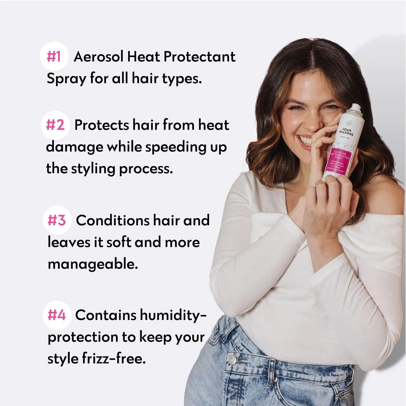 اسپری محافظ حرارت مو بسیار حساس نو ناتینگ - ضد حساسیت، اسپری محافظ حرارت بدون عطر - بدون گلوتن، 100% گیاهی، اسپری محافظ مو بدون تست حیوانی - 4.97 اونس