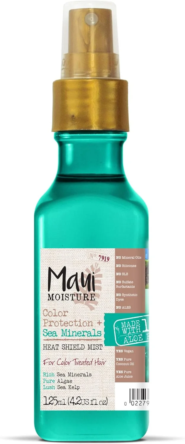 اسپری محافظ حرارت مو رنگ شده مائوئی مویسچر حاوی مواد معدنی دریایی، 125 میلی لیتر
