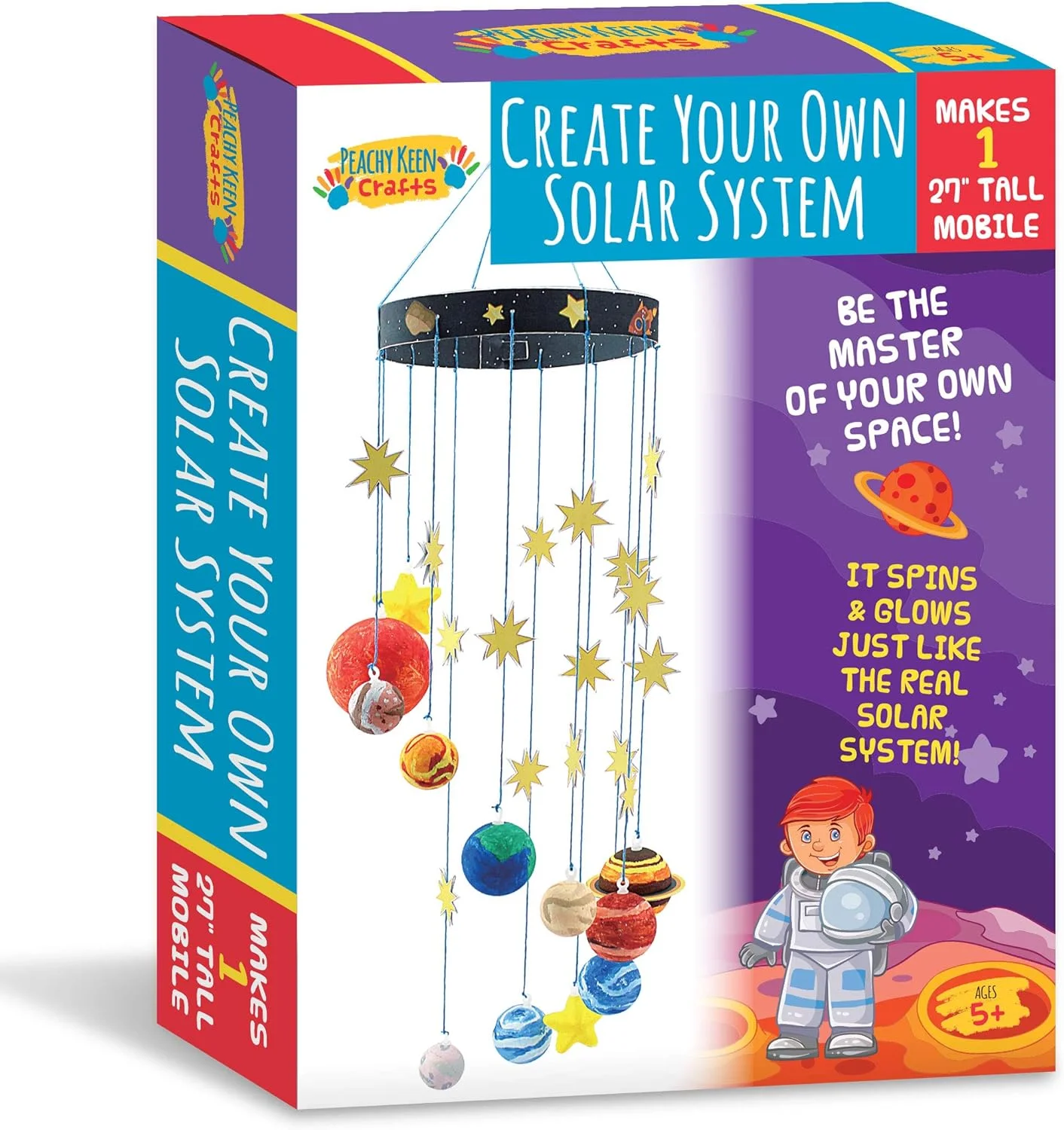 مجموعه ساخت منظومه شمسی Peachy Keen Crafts - مجموعه کامل مدل سیارات برای کودکان