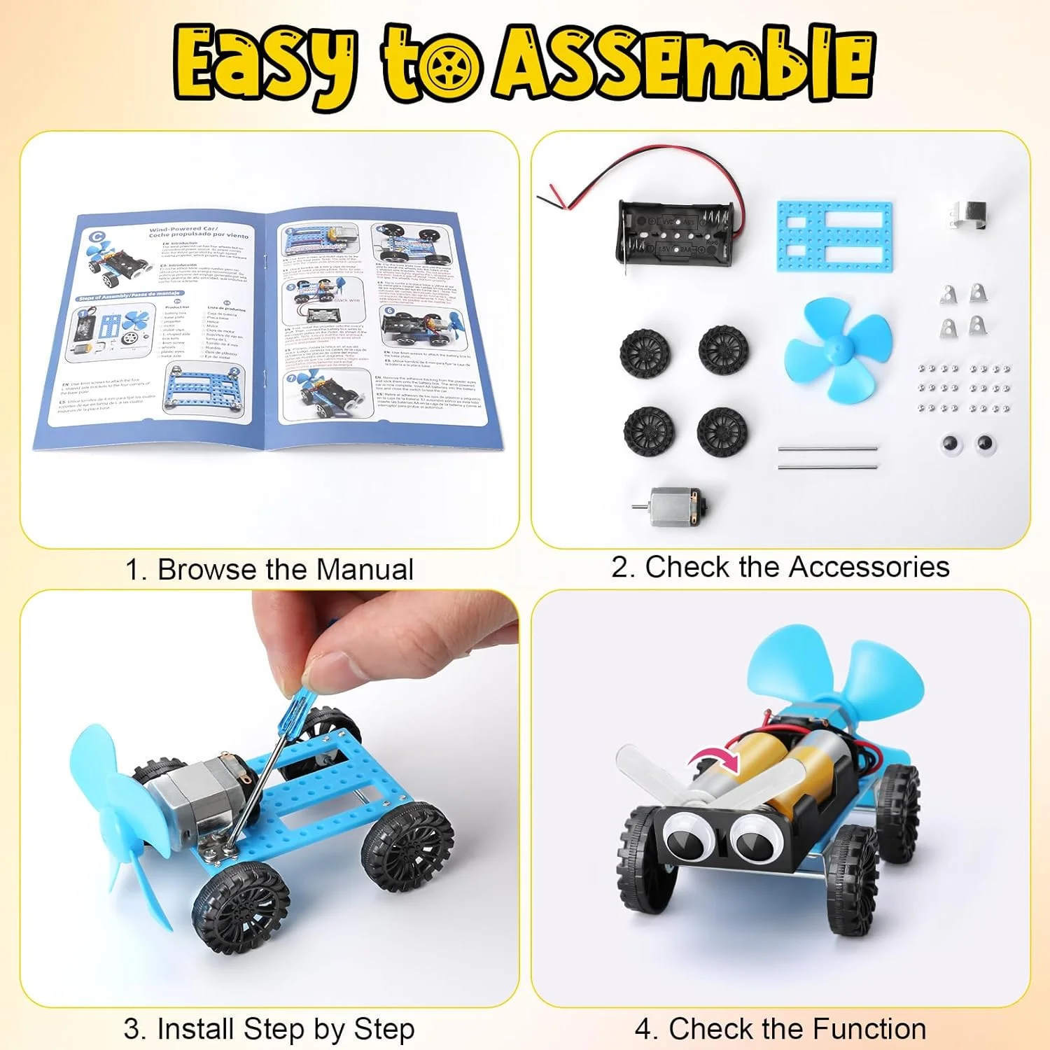 کیت ربات علمی پرکیسبابی برای پسران و دختران 6-7-8-9-10-11-12 ساله | هدیه برای کودکان 6+ ساله | اسباب بازی های آموزشی STEM برای کودکان | مجموعه ساخت ربات DIY | اسباب بازی های یادگیری و آموزشی