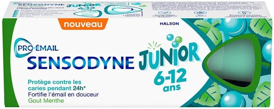 خمیر دندان سنسوداین پرو-انمل جونیور برای کودکان 6 تا 12 سال، کمک به جلوگیری از پوسیدگی دندان و تقویت مینای دندان، دندان های حساس، نعناع، 50 میلی لیتر