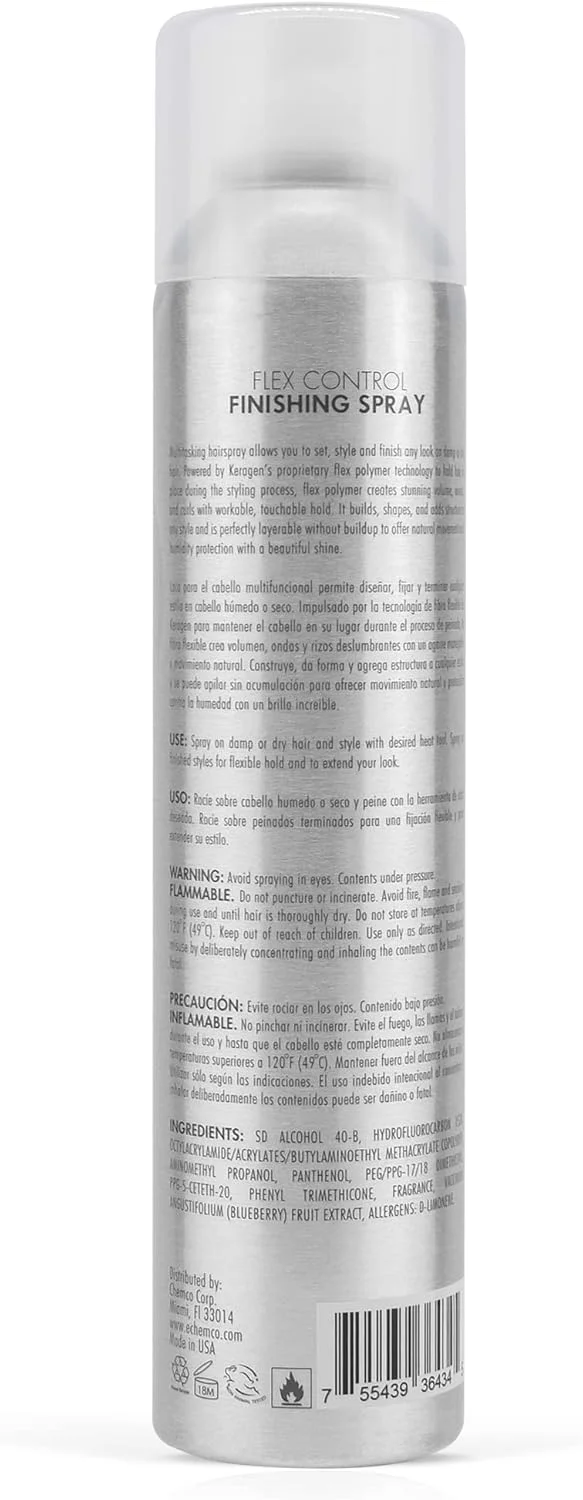 اسپری مو کراتین و کلاژن کرژن، کنترل انعطاف پذیر و صاف، 283 گرم