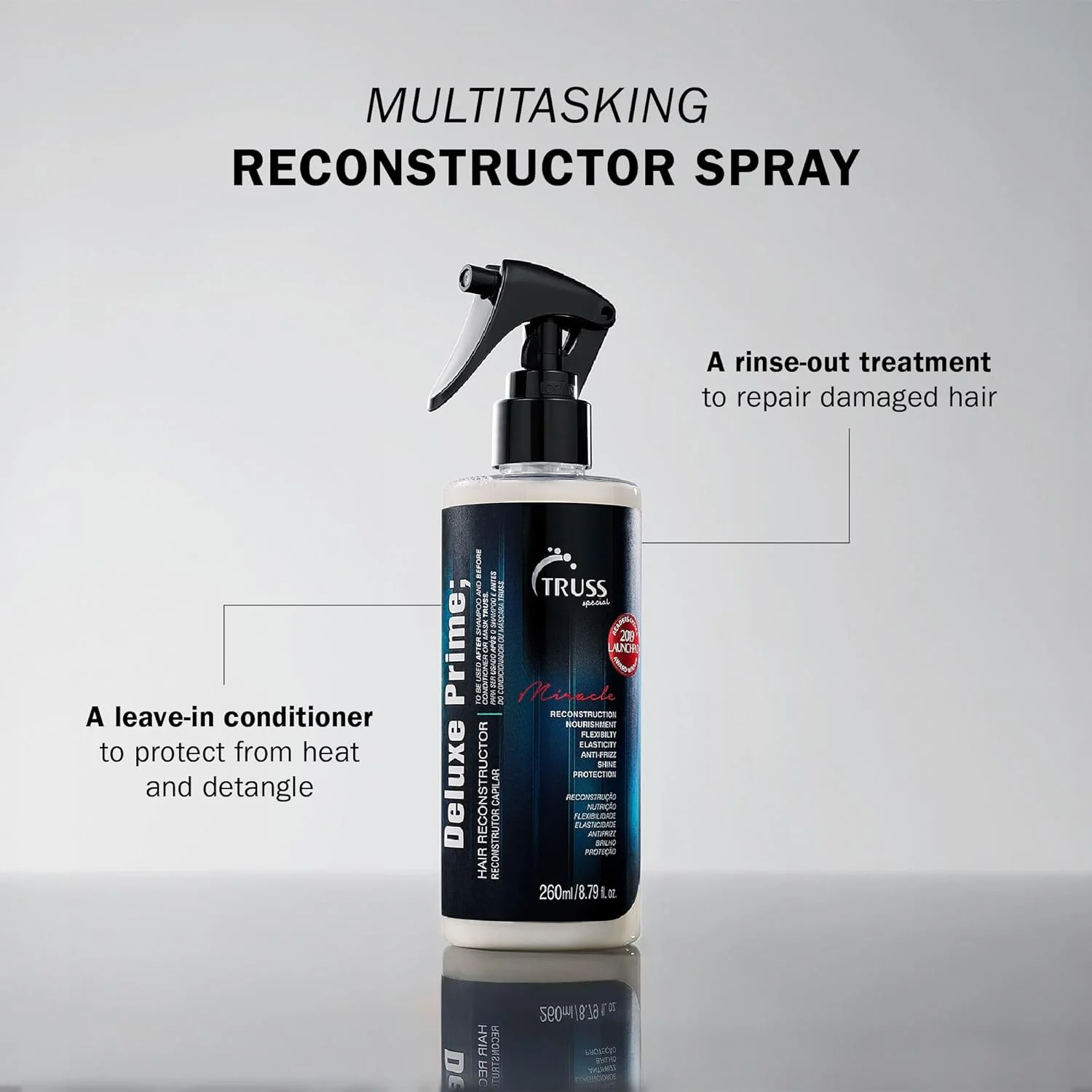 اسپری درمان موی لوکس پرایم تروس، اسپری محافظ حرارت غنی شده با پروتئین اسپری درمان موی لوکس پرایم تروس، اسپری محافظ حرارت غنی شده با پروتئین