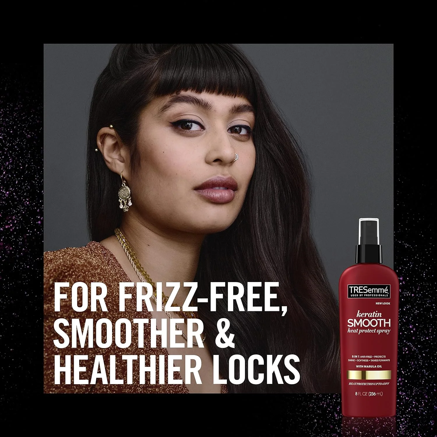 اسپری محافظ حرارتی مو ترزمه، کراتین صاف کننده، 236 میلی لیتر، بسته بندی ممکن است متفاوت باشد