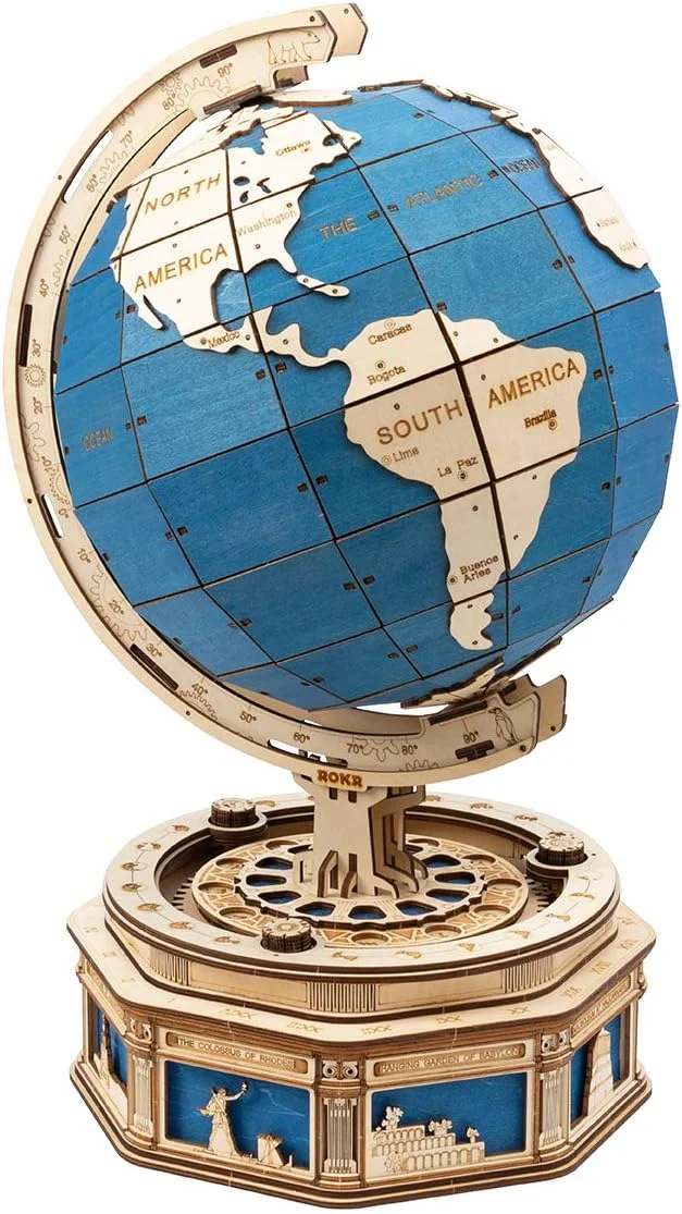 مدل کره چوبی سه بعدی ROBOTIME - کیت ساختنی پازل چوبی، هدیه ای خلاقانه و آموزشی برای کودکان و بزرگسالان مدل کره چوبی سه بعدی ROBOTIME - کیت ساختنی پازل چوبی، هدیه ای خلاقانه و آموزشی برای کودکان و بزرگسالان