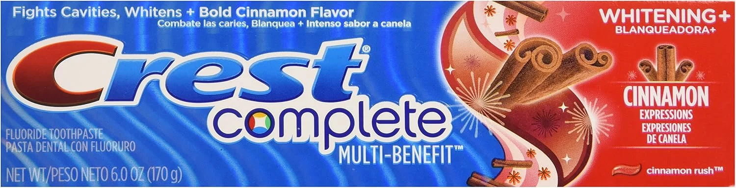 خمیر دندان سفید کننده و ضد پوسیدگی کرست، طعم دارچین، 170 گرم