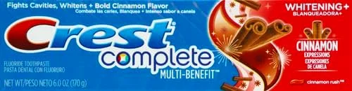 خمیر دندان سفید کننده و ضد پوسیدگی کرست، طعم دارچین، 170 گرم