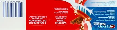 خمیر دندان سفید کننده و ضد پوسیدگی کرست، طعم دارچین، 170 گرم