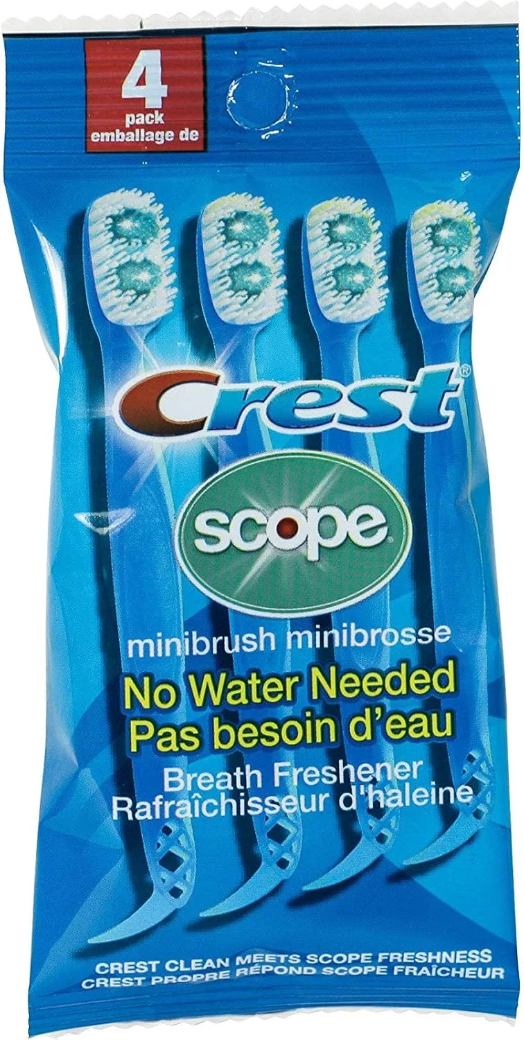 مسواک های یکبار مصرف کرست اسکوپ | مسواک های کوچک یکبار مصرف با خمیر دندان و خلال دندان برای کار یا مسافرت (4 عدد، 6 بسته (24 مسواک)) مسواک های یکبار مصرف کرست اسکوپ | مسواک های کوچک یکبار مصرف با خمیر دندان و خلال دندان برای کار یا مسافرت (4 عدد، 6 بسته (24 مسواک))