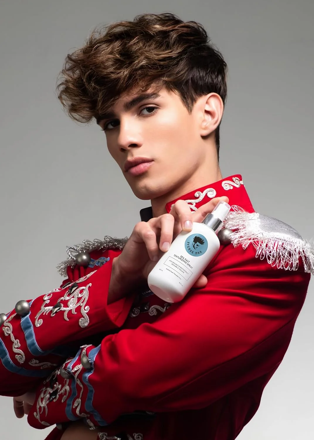 اسپری نمک دریایی مردانه Avenue Man - اسپری موی نمک دریایی بافت دهنده و ضخیم کننده برای مردان حاوی عصاره جلبک دریایی و جلبک قهوه ای - بدون پارابن و سولفات - افزایش حجم و بافت، اسپری موی ساحلی 200 میلی لیتر