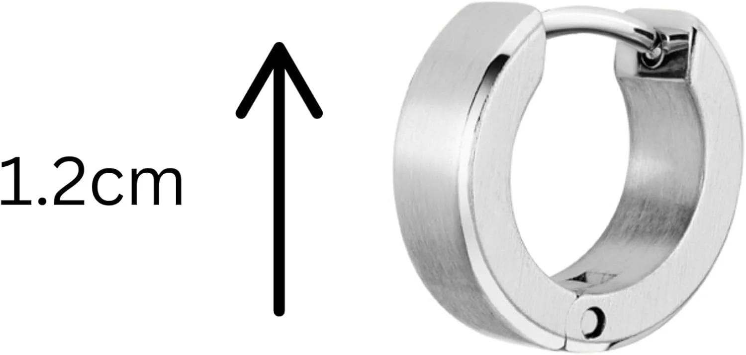 گوشواره حلقه ای مردانه BOSS Jewelry مدل ODELL از جنس استیل ضد زنگ - موجود در نسخه های نقره ای یا طلایی گوشواره حلقه ای مردانه BOSS Jewelry مدل ODELL از جنس استیل ضد زنگ - موجود در نسخه های نقره ای یا طلایی