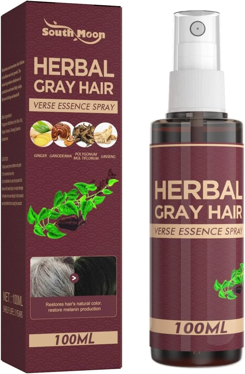 اسپری مو سفید به مشکی بلک | اسپری مایع گیاهی مو 100 میلی لیتر حجم دهنده و مغذی مو، اسپری حالت دهنده فوق العاده قوی و مغذی مو