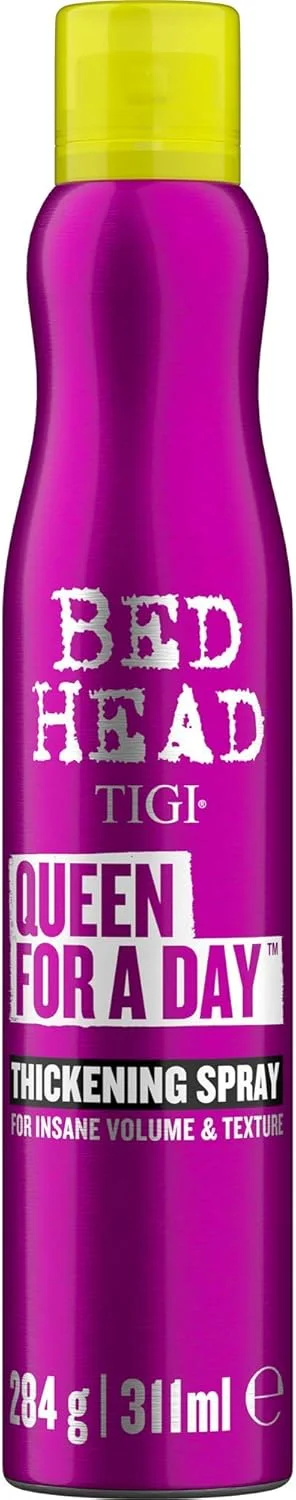 اسپری حجم دهنده مو Bed Head TIGI Queen For a Day | محصولات حرفه ای حجم دهنده مو | ایده آل برای موهای نازک، صاف و کم حجم | 310 میلی لیتر، بسته بندی ممکن است متفاوت باشد