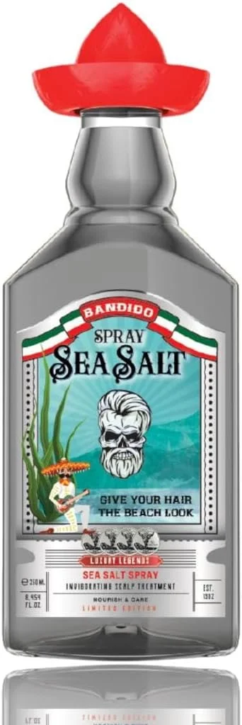 اسپری نمک دریایی مو باندیدو 250 میلی لیتر - اسپری نمک برای مو - اسپری آب نمک مو - اسپری فر کننده مو مردانه - اسپری حجم دهنده - اسپری بافت دهنده مو - اسپری نمک دریایی مو - اسپری موج های ساحلی - محافظت در برابر اشعه ماوراء بنفش