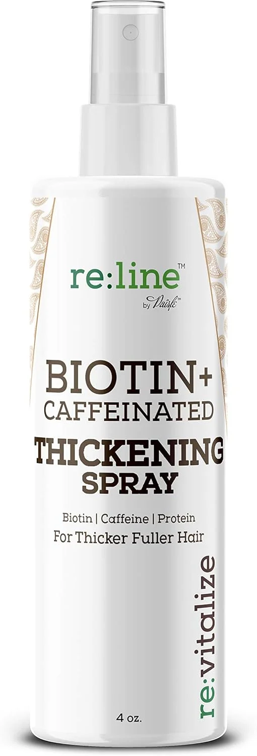 اسپری ضخیم کننده مو بیوتین برای رشد مو، ضخیم کننده طبیعی مو برای موهای نازک، اسپری حجم دهنده مو برای موهای نازک، حجم دهنده مو، اسپری مو، ایمن برای موهای رنگ شده - بیوتین و کافئین - موهای ضخیم تر را در چند ثانیه بدست آورید
