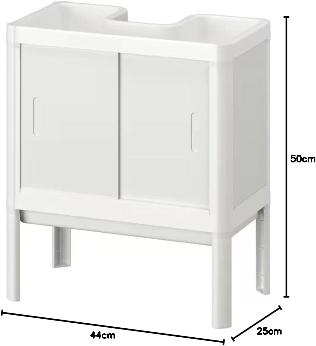 کابینت زیر سینک روشویی 2 درب LILLTJÄRN دیجیتال شاپی، سفید، 44x50x25 سانتی متر