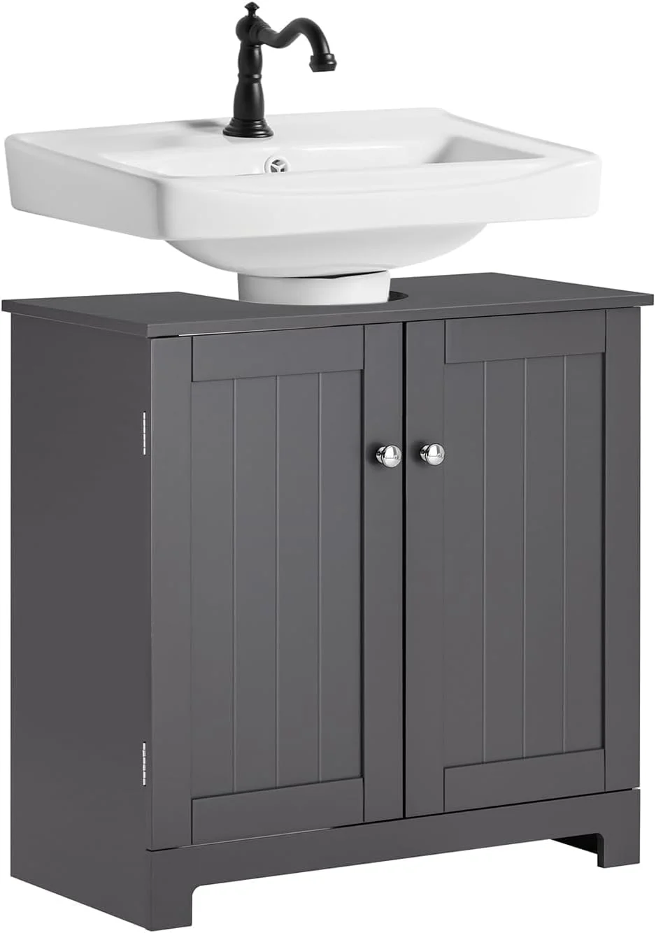 کابینت زیر سینک روشویی سوبای، کابینت ذخیره سازی حمام با 2 درب، کابینت روشویی، مناسب برای سینک های پایه دار، حمام، دستشویی، خزائن الحمامBZR18-II-DG کابینت زیر سینک روشویی سوبای، کابینت ذخیره سازی حمام با 2 درب، کابینت روشویی، مناسب برای سینک های پایه دار، حمام، دستشویی، خزائن الحمامBZR18-II-DG