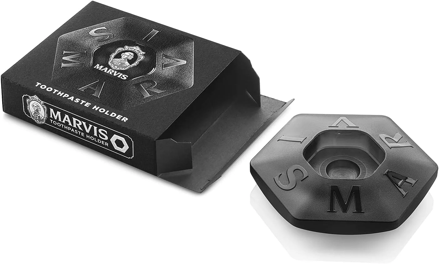 پایه نگهدارنده تیوب خمیر دندان مارویس، مشکی، جعبه دار پایه نگهدارنده تیوب خمیر دندان مارویس، مشکی، جعبه دار