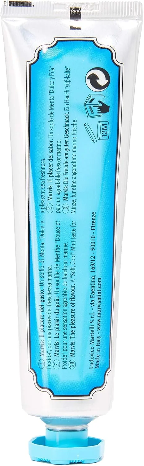خمیر دندان نعناع آبی مارویس 75 میلی لیتر خمیر دندان نعناع آبی مارویس 75 میلی لیتر