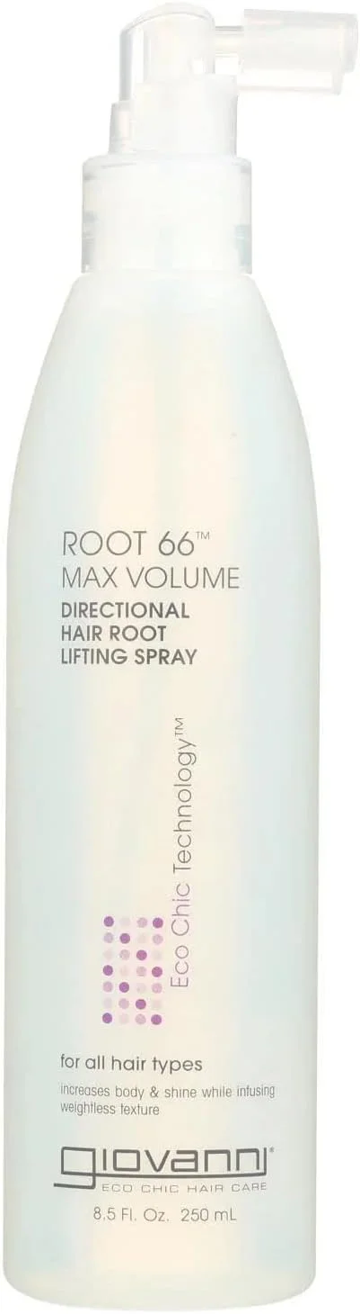 اسپری حجم دهنده ریشه مو جووانی روت 66 مکس والیوم | لیفت کننده مو | نگهدارنده حالت مو | ظاهر با کیفیت سالنی | ایجاد ظاهری حجیم بدون آسیب | محافظ رنگ مو | فاقد پارابن | بدون تست حیوانی | 250 میلی لیتر