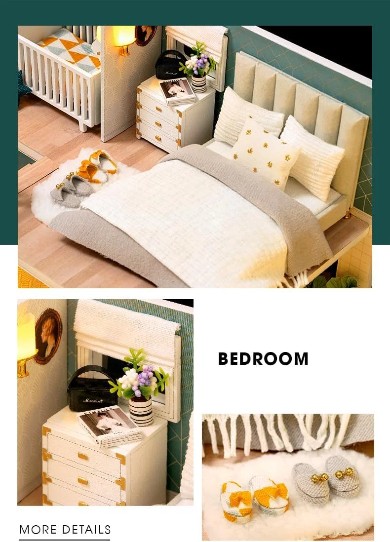 مجموعه خانه عروسکی مینیاتوری خودساز SYOSI، خانه عروسکی چوبی دست ساز مینی مقیاس 1:24 با موسیقی و مبلمان، هدیه صنایع دستی عالی برای تولد، روز مادر، کودکان و نوجوانان - مدل ویلا را مونتاژ کنید مجموعه خانه عروسکی مینیاتوری خودساز SYOSI، خانه عروسکی چوبی دست ساز مینی مقیاس 1:24 با موسیقی و مبلمان، هدیه صنایع دستی عالی برای تولد، روز مادر، کودکان و نوجوانان - مدل ویلا را مونتاژ کنید