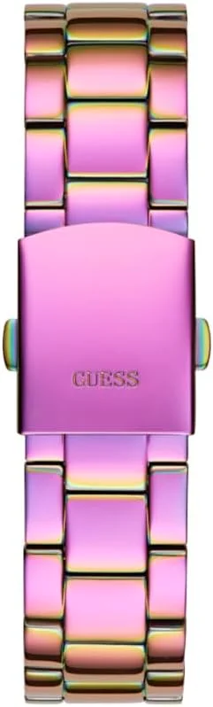 ساعت زنانه گس مدل 38 میلی متری - بند طلایی صفحه صورتی بدنه طلایی ساعت زنانه گس مدل 38 میلی متری - بند طلایی صفحه صورتی بدنه طلایی