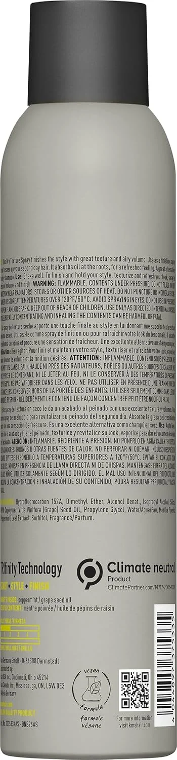 اسپری بافت دهنده مو خشک KMS HairPlay، 190 میلی لیتر