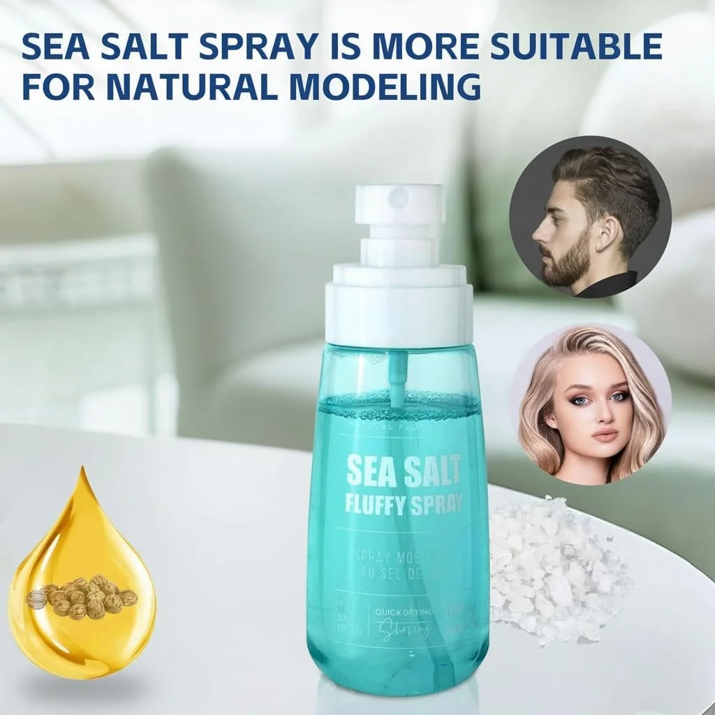 اسپری نمک دریایی مو NALACAL | افزایش دهنده بافت و حجم برای آقایان و بانوان | فرمول سبک برای انواع مو | 100 میلی لیتر
