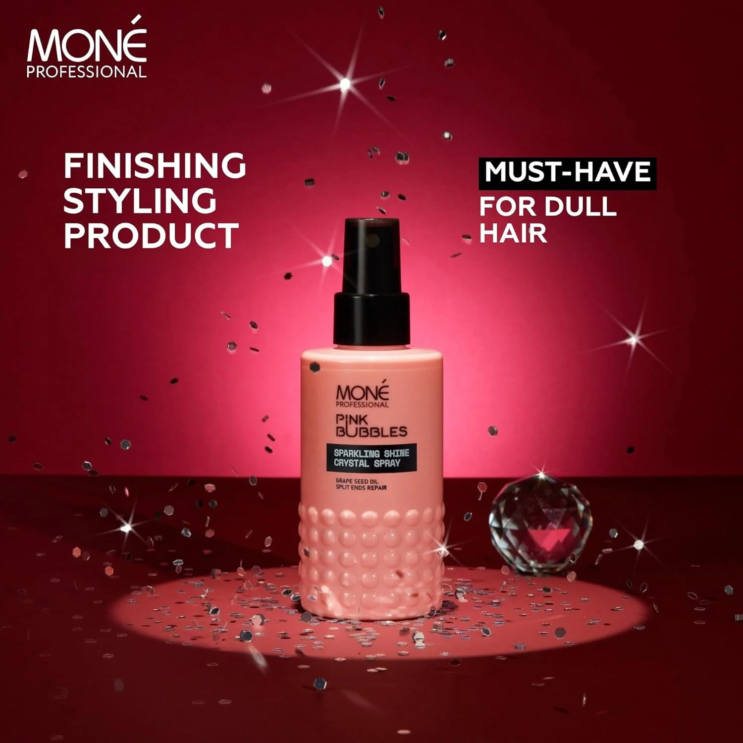 اسپری مو کریستالی درخشان کننده مونِ پروفشنال - مه براق کننده سبک وزن برای درخشش فوری - اسپری نهایی غیر چرب برای موهای صاف و درخشان - ضد وز، کیفیت سالن - 100 میلی لیتر اسپری مو کریستالی درخشان کننده مونِ پروفشنال - مه براق کننده سبک وزن برای درخشش فوری - اسپری نهایی غیر چرب برای موهای صاف و درخشان - ضد وز، کیفیت سالن - 100 میلی لیتر